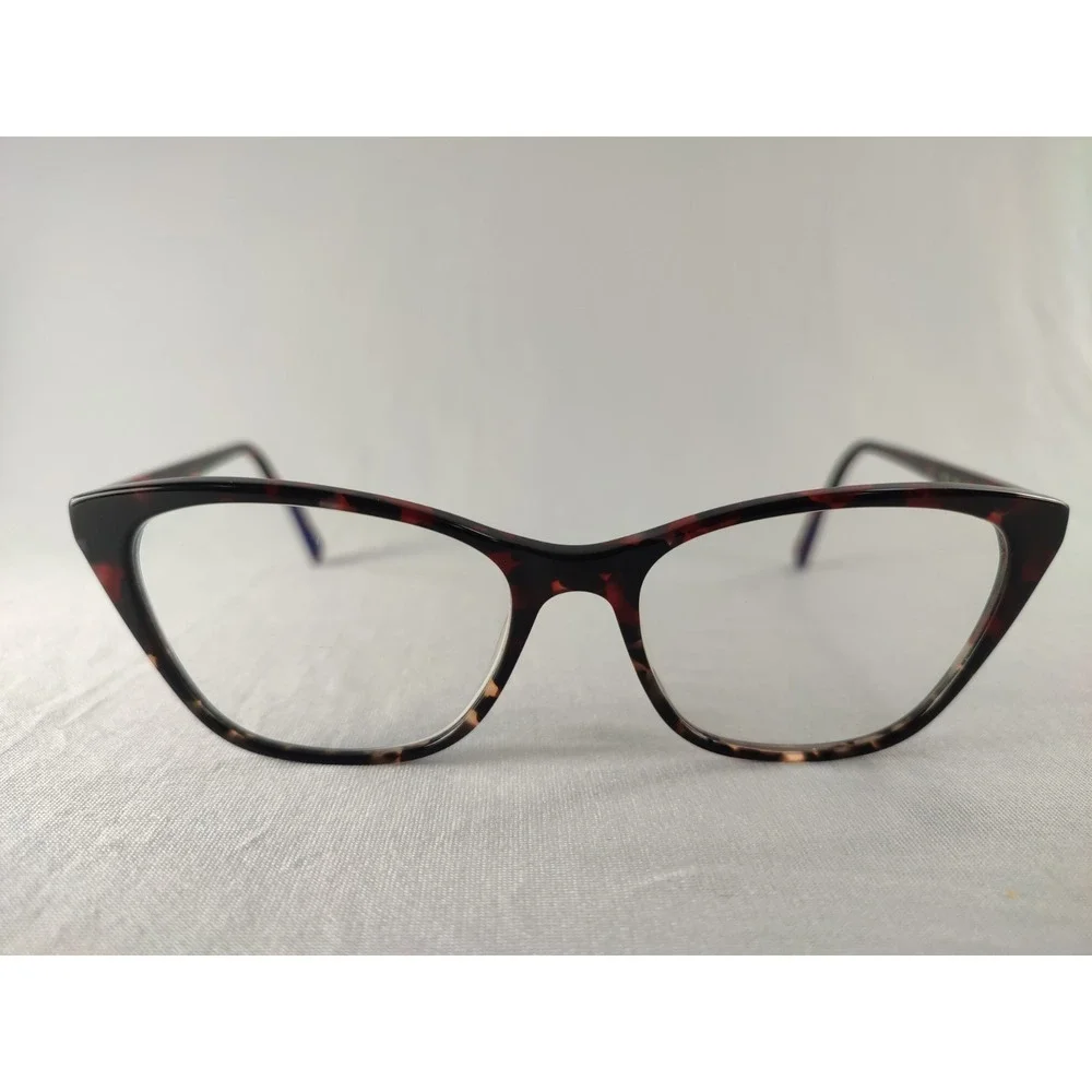 Vera Wang V589 RD Dark Red Tortoise‎ Cat Eye Eyeglass Frames 54-16 140